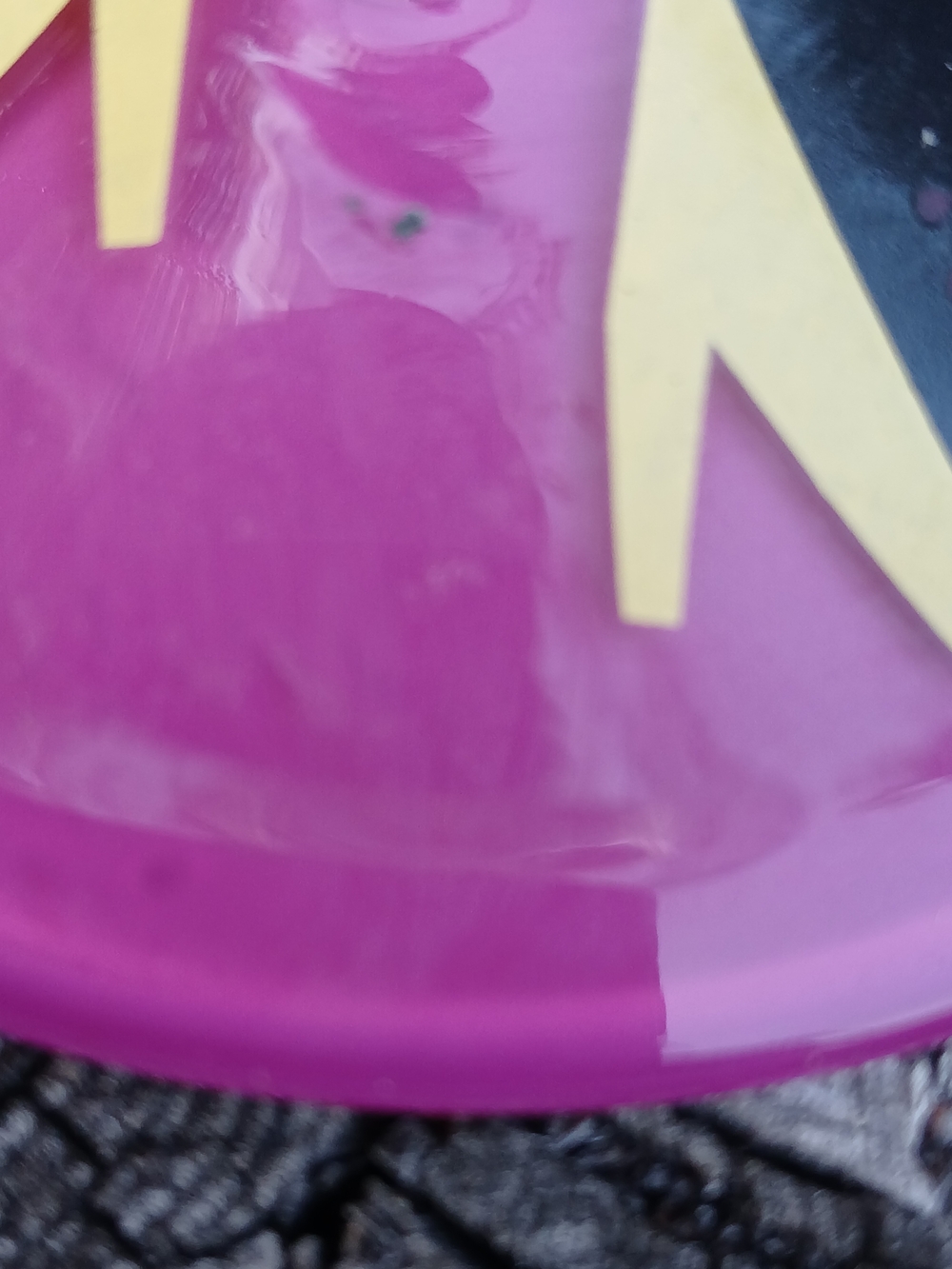Drink Up Witches! Purple & Yellow Halloween Wine Glass Hand Painted - Picture 4 of 4